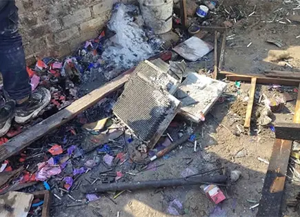 Explota un polvor&iacute;n en La Saucera, Tultepec