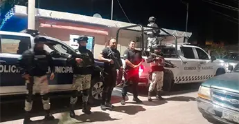Operativo de seguridad en la zona comercial