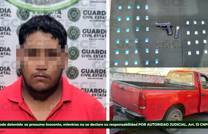 Capturan a "narco" armado en Villa de Arista