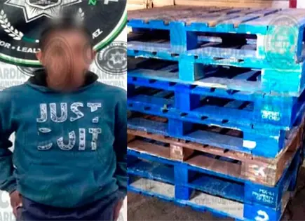 Hamp&oacute;n hurtaba tarimas en una Bodega Aurrer&aacute;