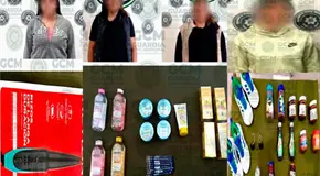 Ahora detienen a cuatro farderas con todo y bot&iacute;n