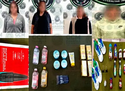 Ahora detienen a cuatro farderas con todo y bot&iacute;n