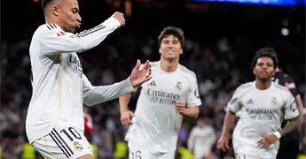 Kylian Mbapp&eacute; iguala r&eacute;cord de goles de Cristiano Ronaldo en victoria del Real Madrid sobre Sevilla