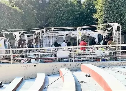 Reportan explosi&oacute;n en un tianguis navide&ntilde;o