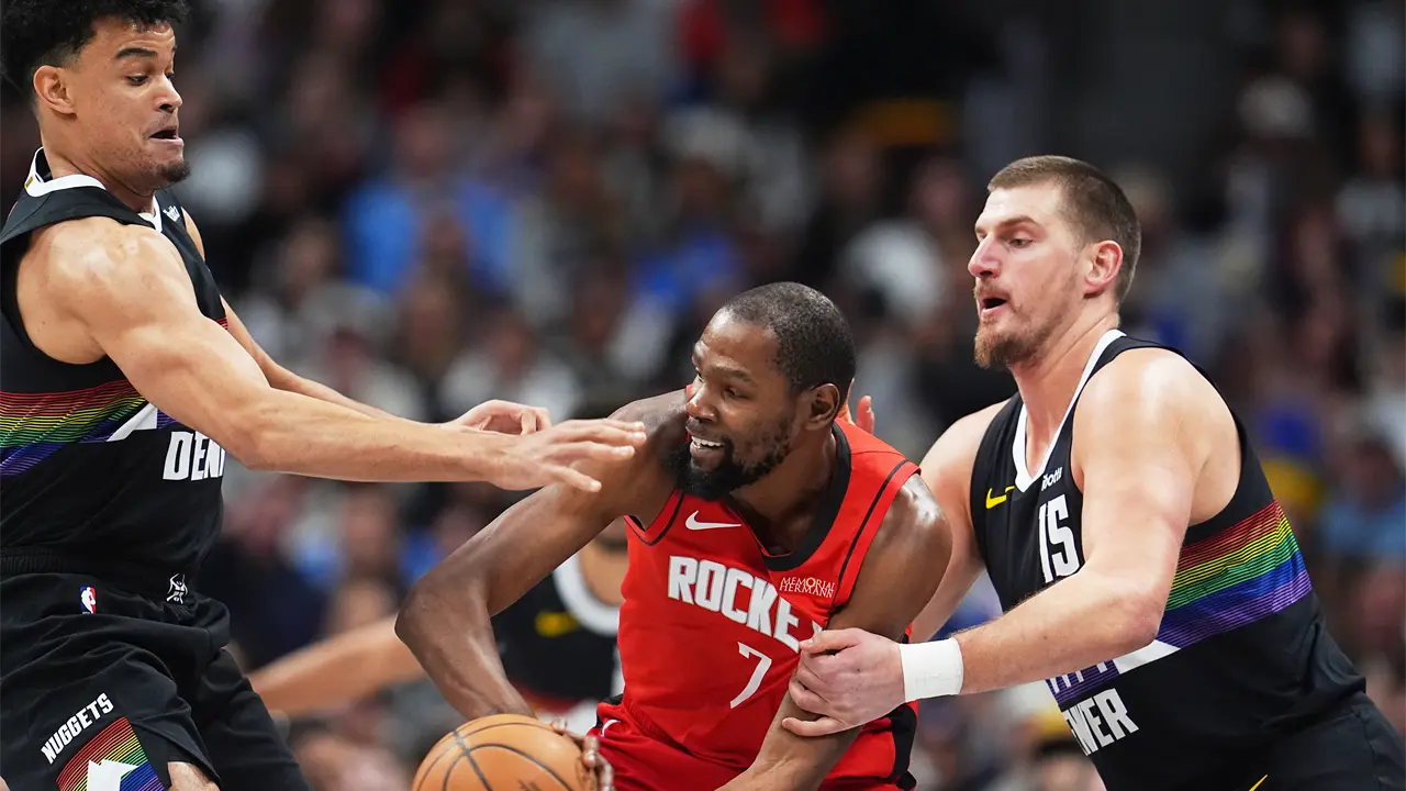 Rockets de Houston vencen a Nuggets de Denver en la NBA