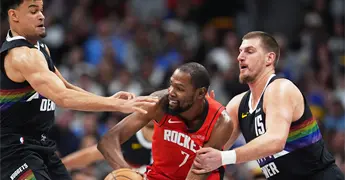 Rockets de Houston vencen a Nuggets de Denver en la NBA