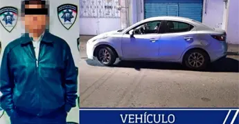 Sorprenden a sujeto con un carro "caliente"