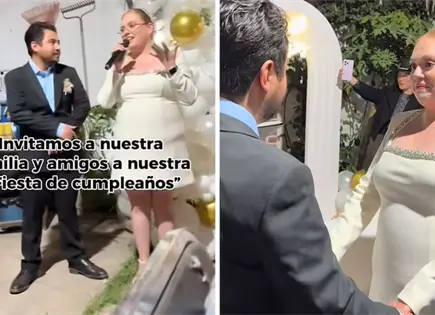Cumplea&ntilde;os falso, boda real: as&iacute; sorprendi&oacute; una pareja a invitados