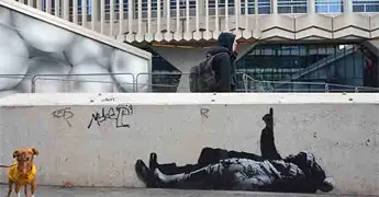Artista Banksy revela nueva obra en Londres