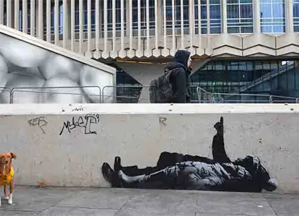 Artista Banksy revela nueva obra en Londres