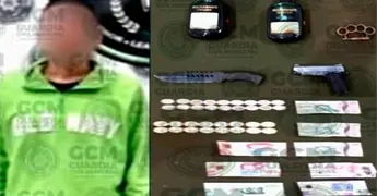 Caen dos asaltantes de tiendas OXXO, en Villas de Cactus