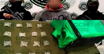 Joven repartidor entregaba "mota" en lugar de comida