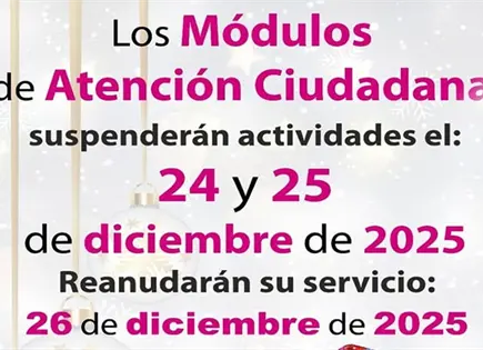 M&oacute;dulos del INE cerrar&aacute;n este 24 y 25 de diciembre