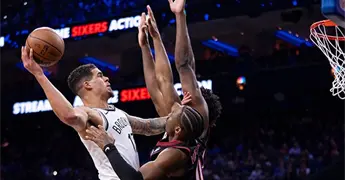 Nets se imponen f&aacute;cilmente a 76ers