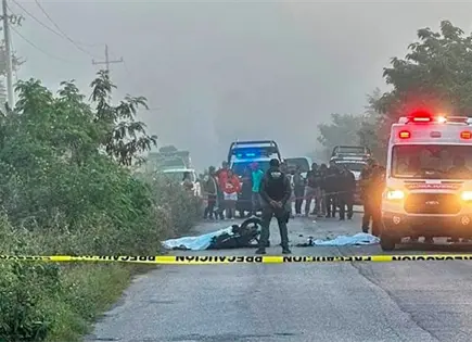 Doble muerte de motociclistas en aparatoso choque