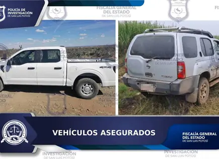Asegura Fiscal&iacute;a dos veh&iacute;culos en Salinas y El Naranjo
