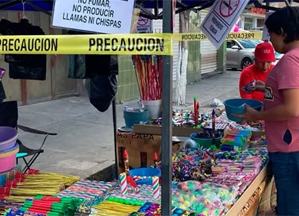 Decomisa PC 50 kilos de pirotecnia en SGS