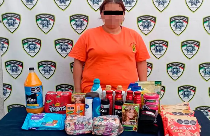 Mujer intentó robar $2,530 en mercancía