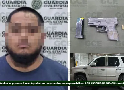 Detienen a dos por presunta portación de arma en Mexquitic Detienen a dos por presunta portación de arma en Mexquitic
