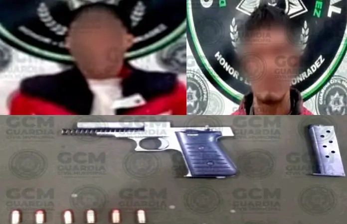 Por allanamiento, agresión y portación de arma de fuego; detenidos