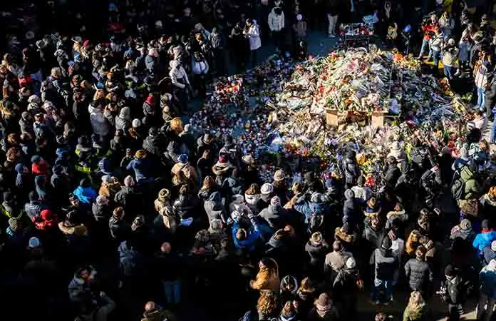 Cientos marchan en silencio por Crans-Montana