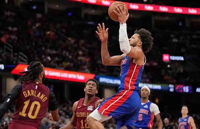 Pistons triunfan ante Cavaliers
