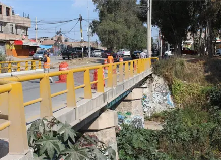 Descartan daño estructural en puente de avenida del Sauce Descartan daño estructural en puente de avenida del Sauce