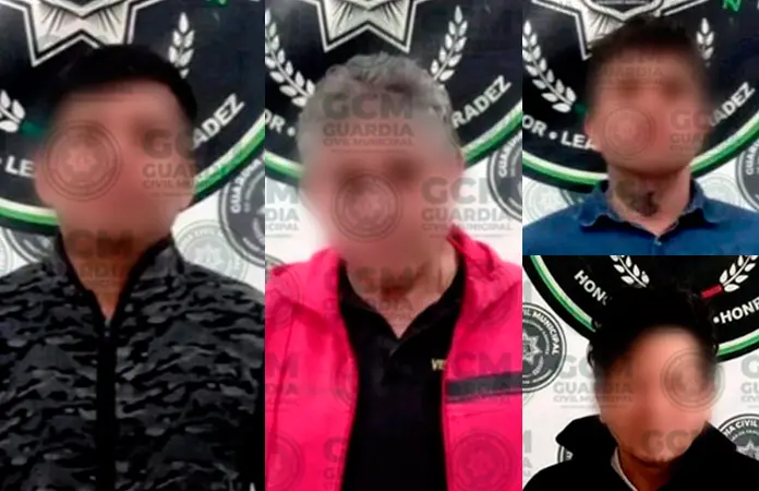 Apresan a 4 hombres por violencia familiar