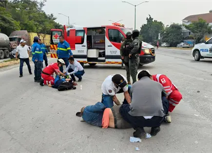 Padre e hija, lesionados en desigual choque