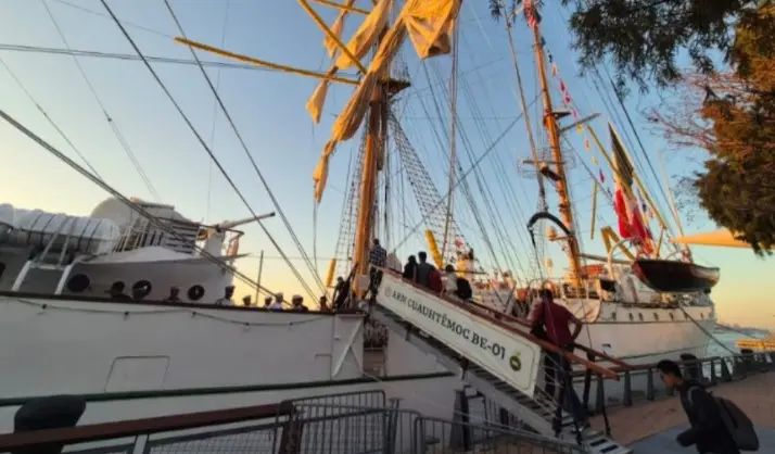 Buque escuela Cuauhtémoc vuelve a Oaxaca tras choque en Brooklyn