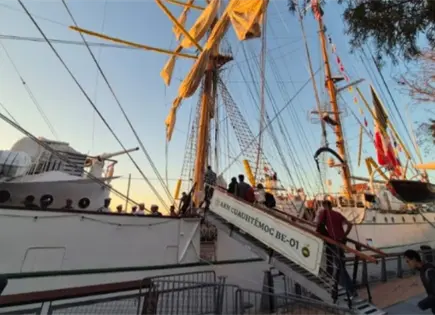 Buque escuela Cuauhtémoc vuelve a Oaxaca tras choque en Brooklyn Buque escuela Cuauhtémoc vuelve a Oaxaca tras choque en Brooklyn