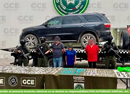 Caen 3 presuntos integrantes de grupo criminal