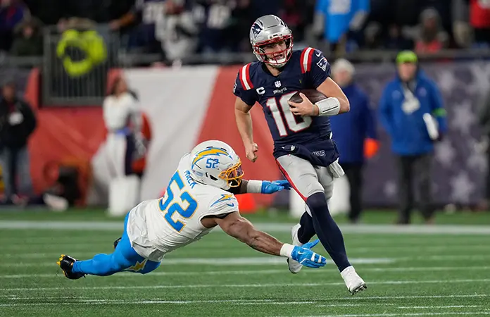 Patriots vence a los Chargers