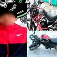 Detenido por manejar a exceso de velocidad en motocicleta robada