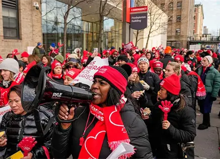 Estalla la huelga de enfermeras en Nueva York