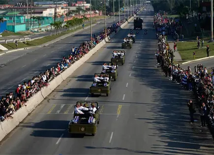 Cubanos marchan ante embajada de EEUU por muerte de 32 militares en Caracas
