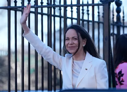 Mar&iacute;a Corina Machado y Donald Trump dialogan sobre el futuro de Venezuela