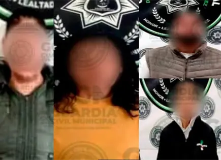 En flagrancia, atrapan a cuatro presuntos farderos