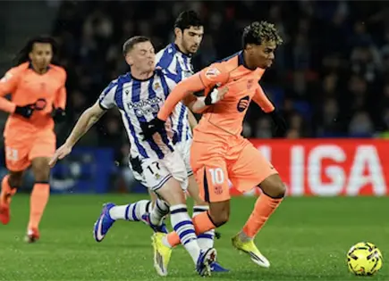 Tumban al Bar&ccedil;a en un partido de locura en Anoeta