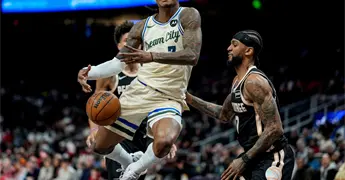 Antetokounmpo y Bucks vencen 112-110 a Atlanta y rompen racha de tres derrotas