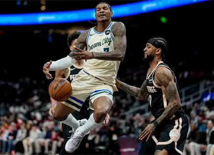 Antetokounmpo y Bucks vencen 112-110 a Atlanta y rompen racha de tres derrotas