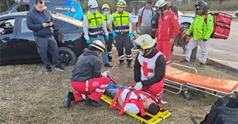 Choque y atropello en bulevar de Ciudad Valles