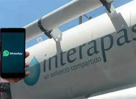 INTERAPAS habilita pago del servicio de agua v&iacute;a WhatsApp