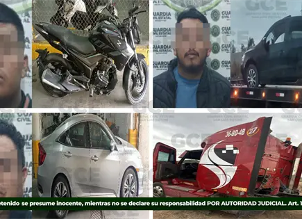 Detienen a tres con autos robados en SLP Detienen a tres con autos robados en SLP