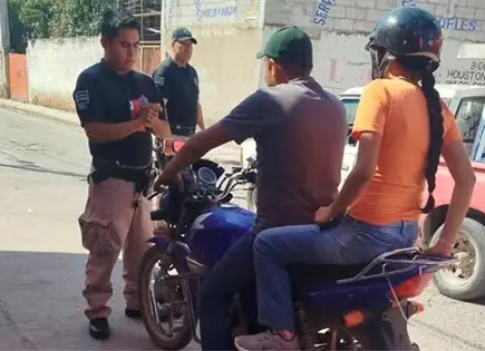 Operativo para reducir accidentes de motocicleta