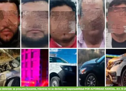 Con carros robados, detienen cinco sujetos