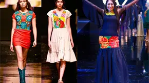 VESTIDOS DE NOCHE CON BORDADOS IND&Iacute;GENAS