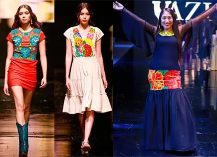 VESTIDOS DE NOCHE CON BORDADOS INDÍGENAS VESTIDOS DE NOCHE CON BORDADOS INDÍGENAS