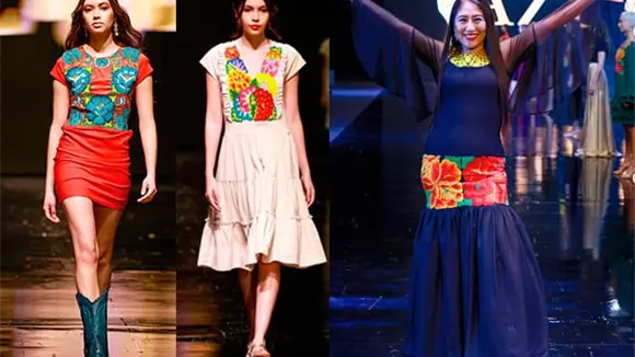 VESTIDOS DE NOCHE CON BORDADOS IND&Iacute;GENAS