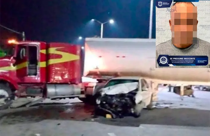 Detienen a trailero implicado en choque donde murió bebé